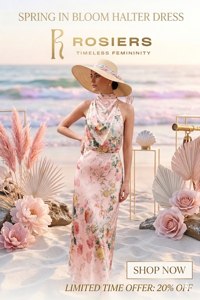 Spring in Bloom Halter Dress