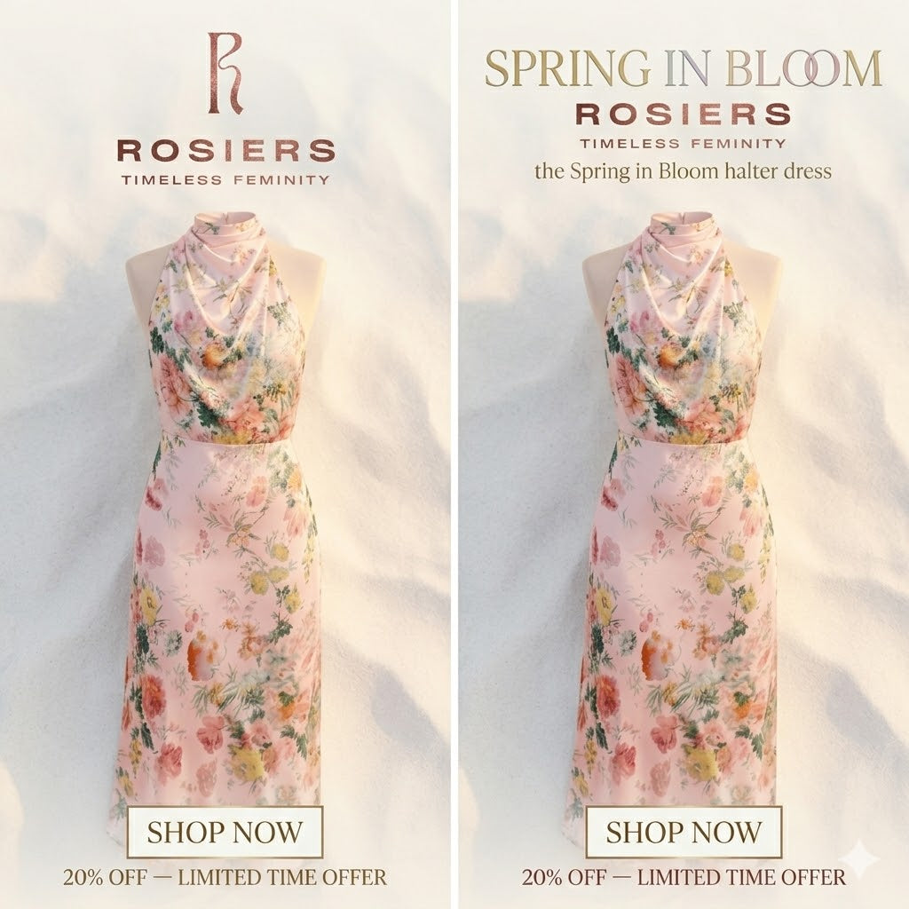 Spring in Bloom Halter Dress