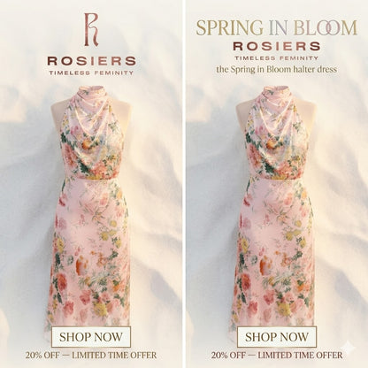 Spring in Bloom Halter Dress