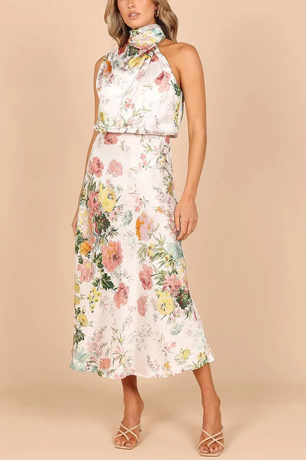 Spring in Bloom Halter Dress