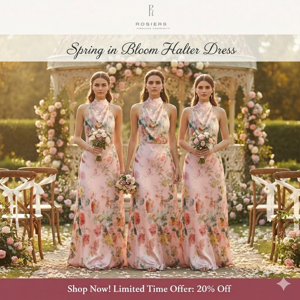 Spring in Bloom Halter Dress